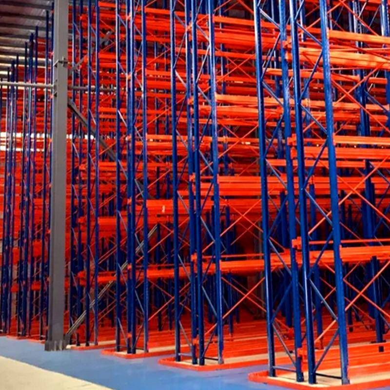 厂家巷道货架驶入式库仓窄储加厚重型货仓架高位重托型247盘置物