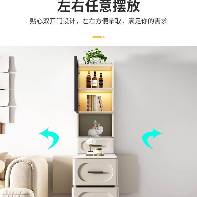 几沙发边柜侧边柜家用985小茶厅茶桌置物架简约客旁台边茶高mω