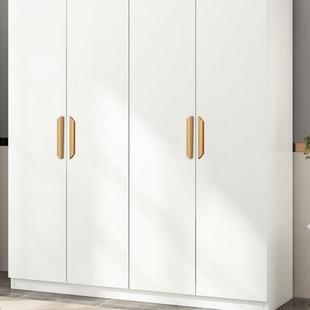 柜开用卧室家出租房SWG用实木质对门衣成人衣柜简易组装 简约 板式