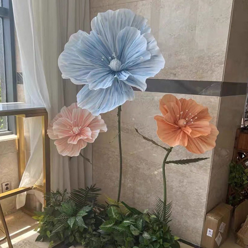 婚庆路引仿真虞美人T台布置花