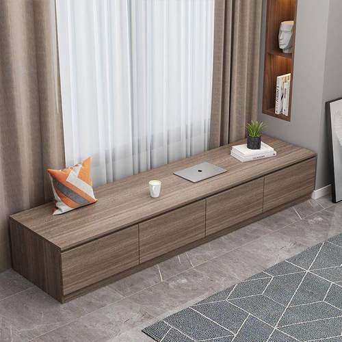 fE实木阳台飘柜储物柜可床边柜长条柜榻榻米窗坐窗台柜926地L柜矮