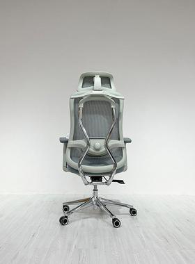 办7399公椅气舒适透午人体工护腰椅子带头靠可躺休椅书房电脑学椅