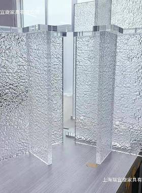 石头亚克力腿透明磨砂纹支撑餐桌茶桌几支架脚岛台渐变色96737桌