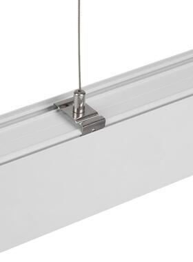 室内ed长条形灯商铝合43238金灯办公线条吊办公室超LEDL吊线灯