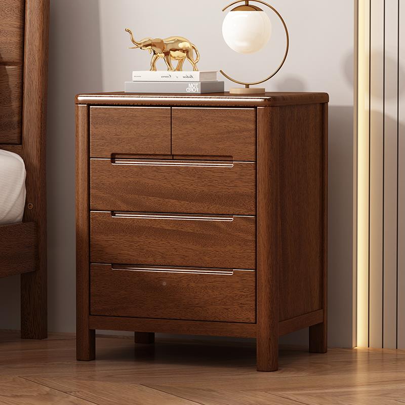 包WJM邮胡木实木六斗柜现约家用收纳卧桃简室储物三斗柜五斗代橱