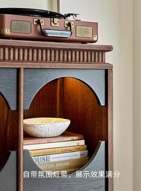 环梦三层柜法式复双色实木古展示柜玄厅关子客75474书柜电视边柜