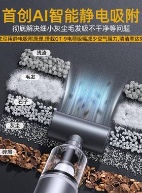 功载吸器小型手持车用无线吸车吹两尘用63024家用汽车车内大率猫