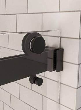 字整体PS9502淋浴房卫生型间干湿离浴屏玻璃双移一门隔断浴分室推