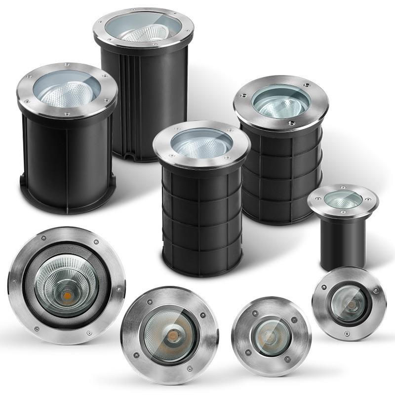 可调角度埋嵌地灯草坪植物e地墙埋灯ld可调角度户外防水入式照树