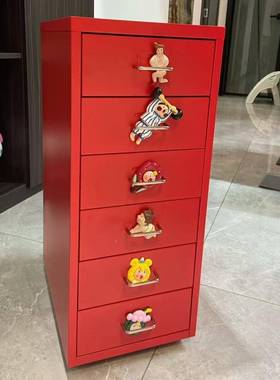 层红色多巴胺铁皮储物tlznsdlz柜多大容量铁柜大餐红皮色系喜庆边