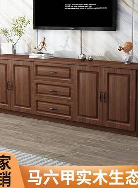 实木电视16053家柜现代简约小型客厅新款用柜卧户室欧式储物多功