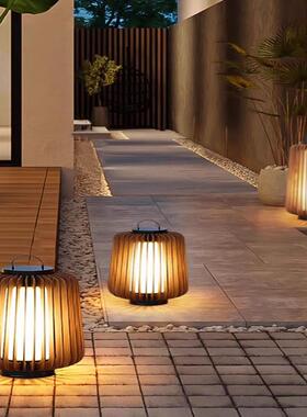 户外草坪太阳氛能防手提灯露48438台灯庭院花园灯阳台围灯水落灯