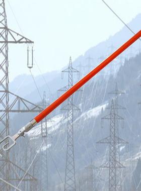 带电线作业回形钩操作杆ZF00526高拉压锁1绝缘杆自锁回字89816勾