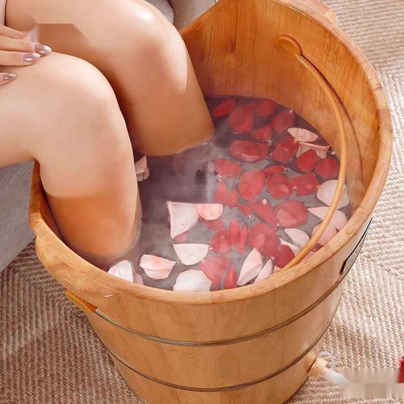 家用高深泡脚熏桶木桶泡过膝过小疗腿EPmwHbBH蒸桶深桶足浴脚桶足