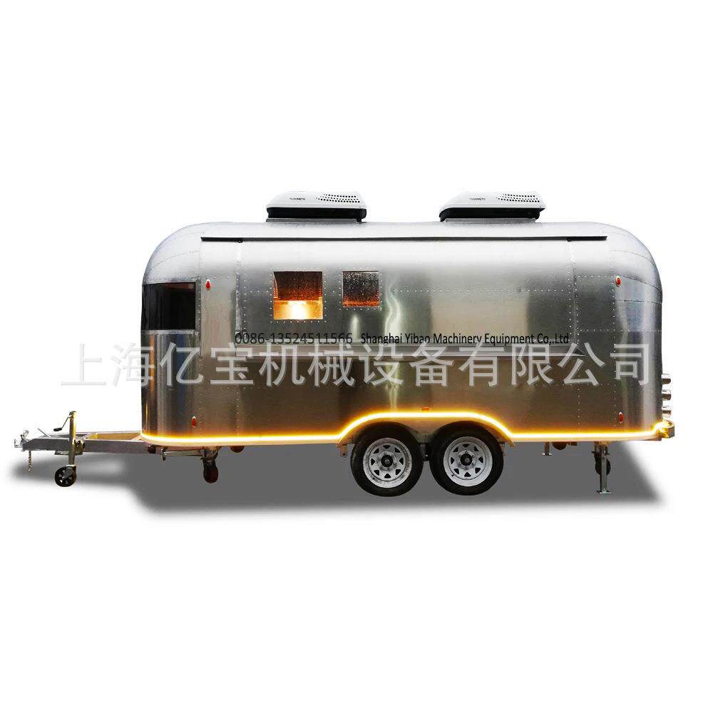 上海ELN工不锈钢厂小吃售货美食拖挂房车多车功能美食车车一多用