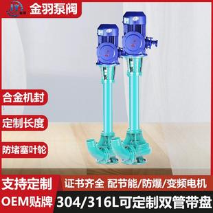L100 10单N双塘管液下泥浆泵切割VJN型无堵塞排污泵管池淤泥输送