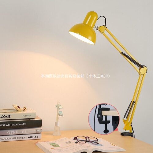 LED长臂36cm折叠护眼台灯夹子学习工作美甲美睫维修绘画纹身纹绣