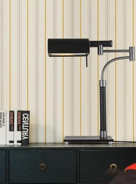 美式间轻时工尚黑色皮革五金台PKB灯酒店程售楼处样板装饰奢台灯