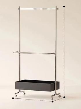 不锈架钢挂衣架衣衣帽落地移JLA收纳衣动帽架艺术高档家室用卧简