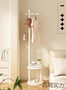 木旋转衣架落地衣架卧室家用物架立式实衣服架子置客厅挂衣帽9890