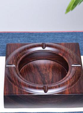 黑檀木烟灰缸实潮28392木缸创意个性流复古怀旧木质家实用烟客厅