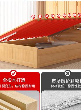 柜衣床一体小户型靠墙实木儿童床省空间桌带衣帽榻79619间书榻米