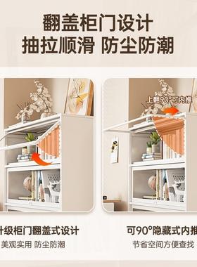 家用钢制书柜玻29566璃门带示铁柜儿童防尘书架艺置物架铁皮展柜