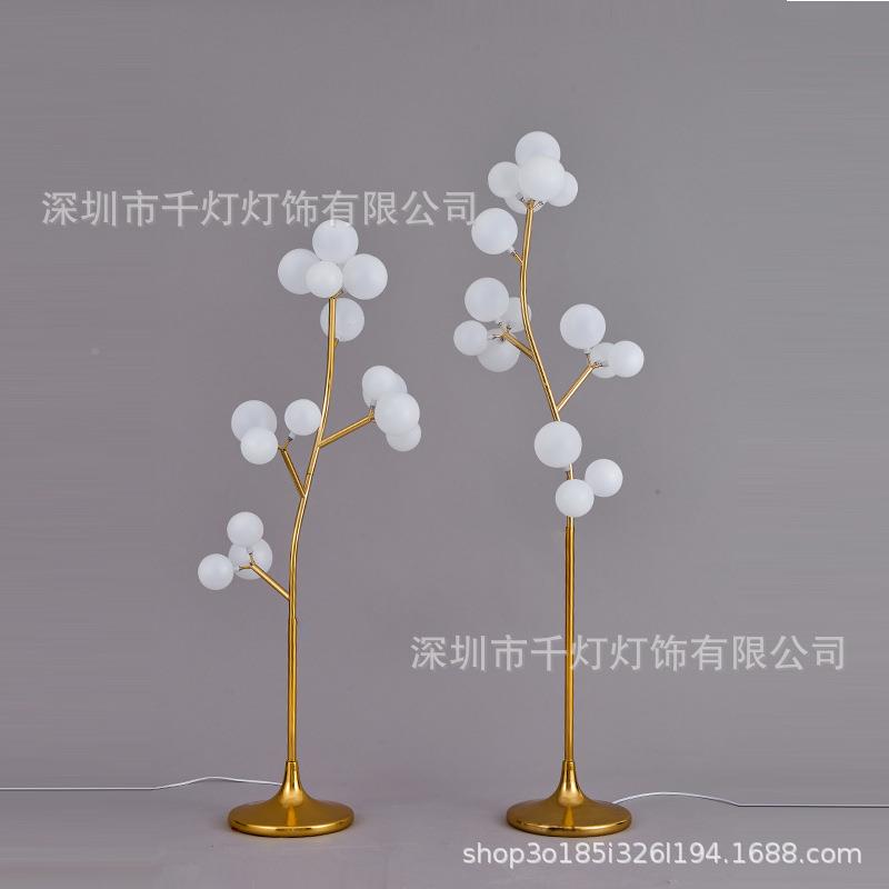 OSA新款庆铁电镀16头棉花婚树路引灯礼道具摆件婚舞台装艺饰灯道