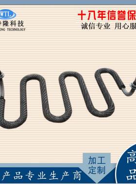 304不锈钢2U型散热加片热空气干烧加热棒烘箱翅片电热管92117管20