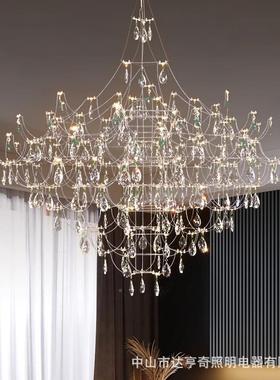 创意极墅简轻奢LED吊酒店别餐婚庆客厅66424简约个性意式欧式水灯