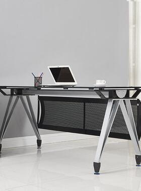 办家公具老板桌大班台钢化玻璃办桌总桌载简约现代CCI经公理桌主