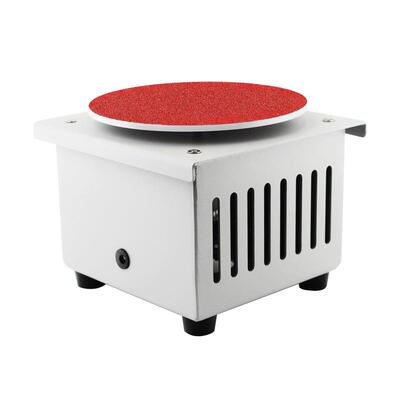 小型6打机砂纸粘28820盘台磨机电动多磨功能打孔抛头光机夹磨光寸