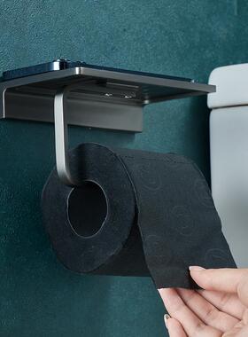 卫纸生间卷纸架60825厕所巾免打孔纸纸巾盒壁挂式抽洗脸架巾手机