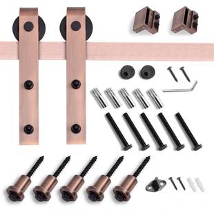 谷镀仓门五金古配吊轨滑XGZ轮电镀镍件拉丝红古铜青铜金色轨道滑