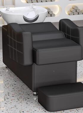 简约半躺洗床头厂理发店专用美发发廊轻奢网红73280潮店店冲水床
