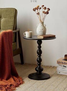轻沙发边几阳厅家用小茶几边桌复KKD古角几铁艺床头客置物奢台小