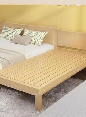 人实木拼实原用木不喷漆小户75521型单床成人儿童床可接卧室房间