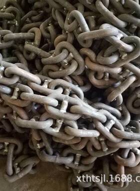 船用锚链现货船用配件锚链用附件船用系泊链14MM80MM无档有档锚链