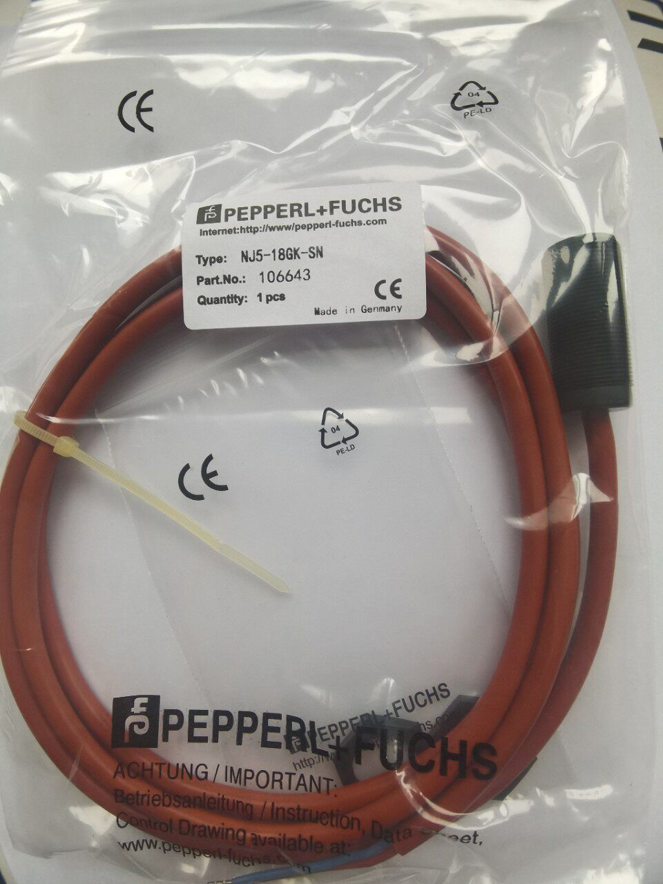接近开关8.2v塑料外壳NJ5-18GK-SN订货号106643