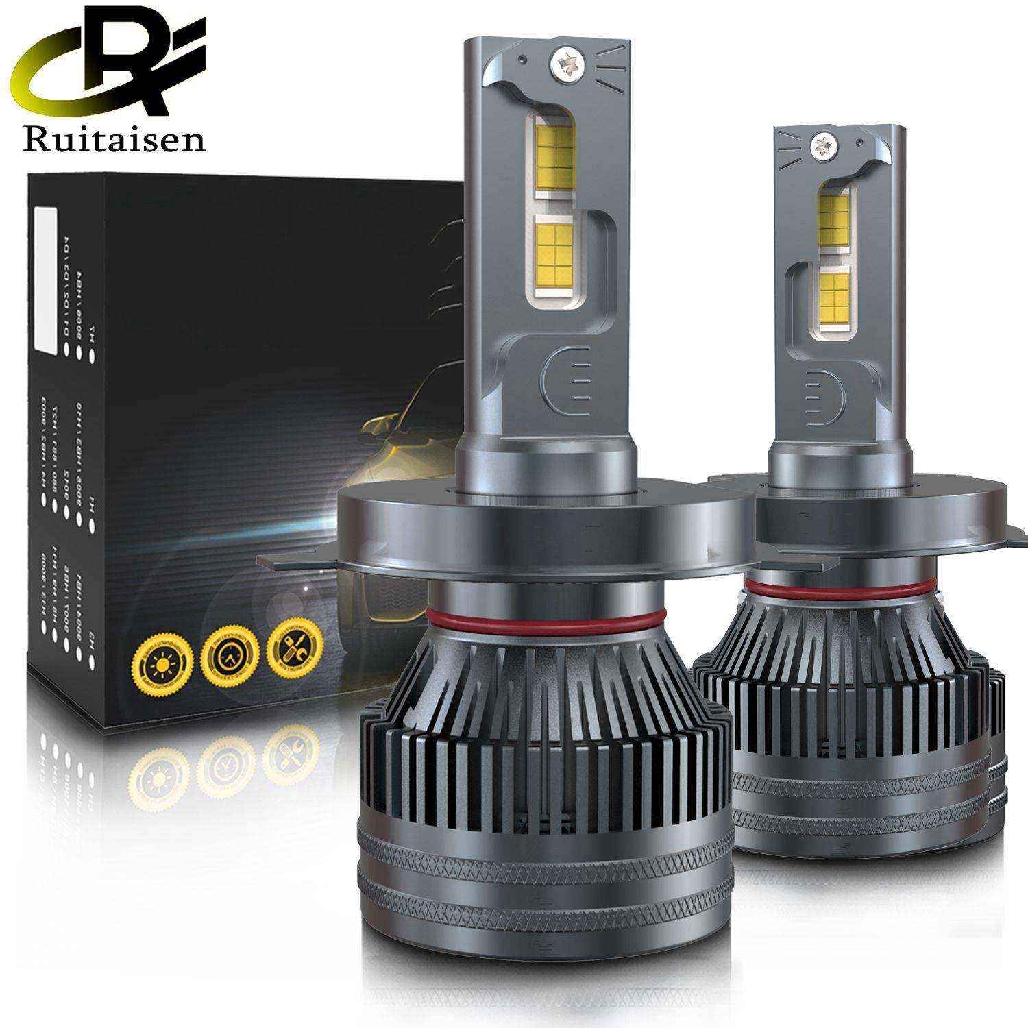 汽车LED大灯P6大灯大功率120W远近光一体LED车灯超亮H7灯泡