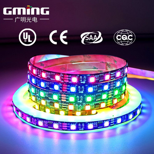 LED霓虹灯幻彩灯条5V505096灯内置IC黑板灯带跑马流水灯条