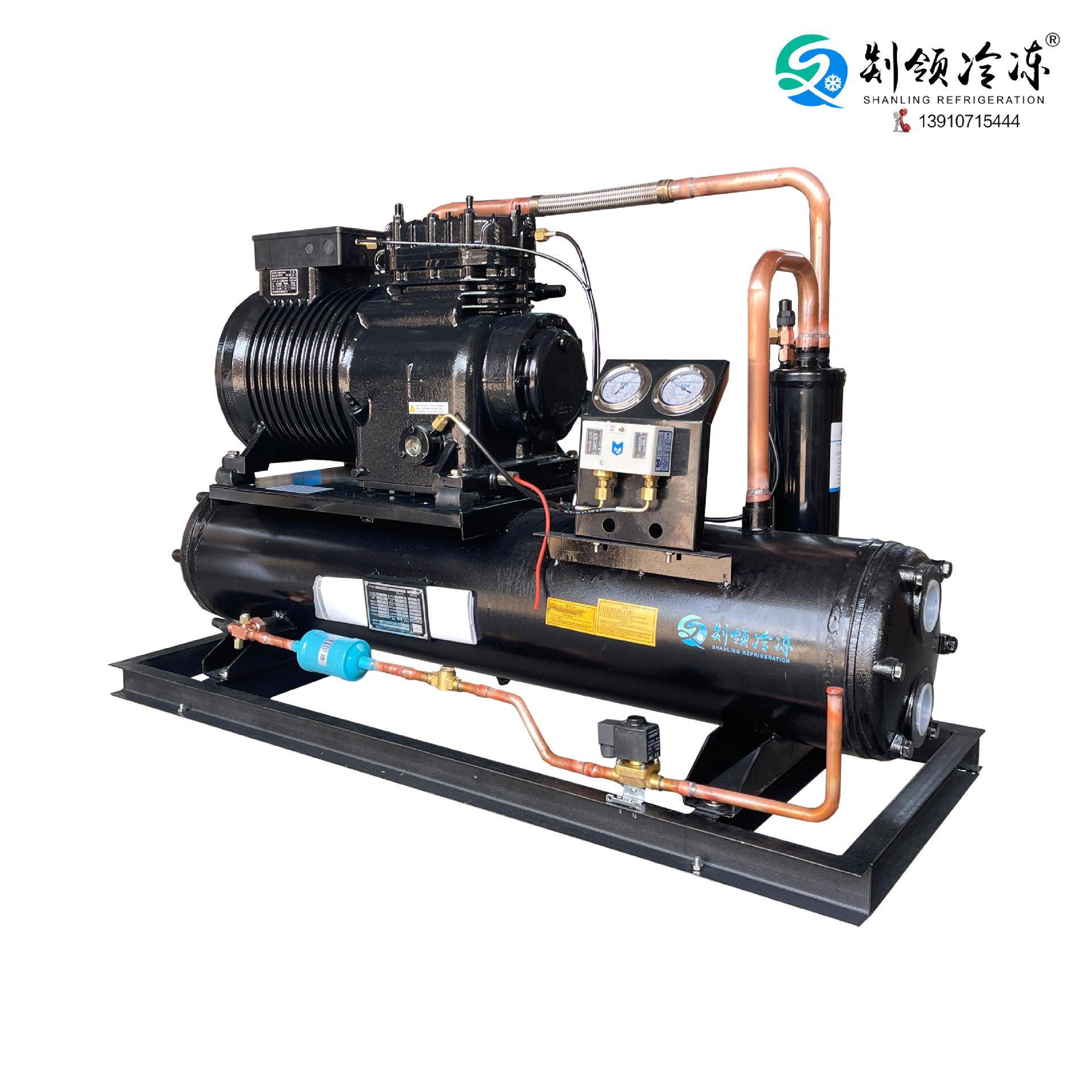 原装CA-1500制冷机组沈阳谷轮15匹制冷压缩机水冷凝器冷冻冷藏