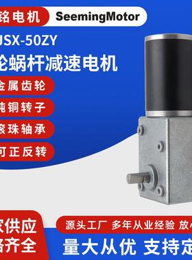 600JSX-50ZY大扭矩蜗轮蜗杆直流电机马达美容按摩仪减速直流电机