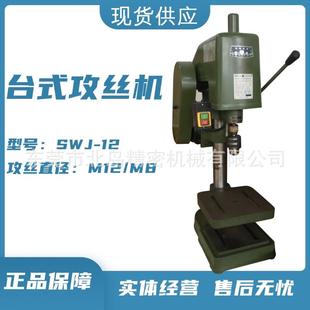 攻牙机螺纹加工家用套丝机全铜电机 攻丝机工业小型台式 SWJ 12台式