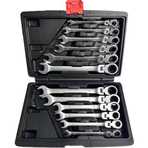 哑光72齿棘轮扳手两用扳手活动头棘轮扳手开口梅花省力喷砂扳手