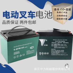 原装 中力电动叉车电池12V小金刚电瓶蓄电池30A65A85A大金刚电池