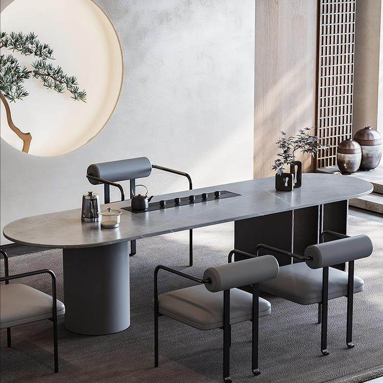 设计师高级感茶台新款岩板意式茶桌现代简约办公室茶桌椅一体组合,农用物资,其他肥料,淘宝优惠券,粉丝福利购,淘宝优惠卷