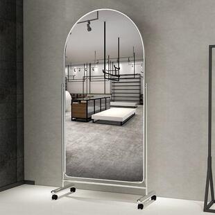 服装店可移动试衣镜家用全身落地镜网红卧室显瘦美颜直播间穿衣镜