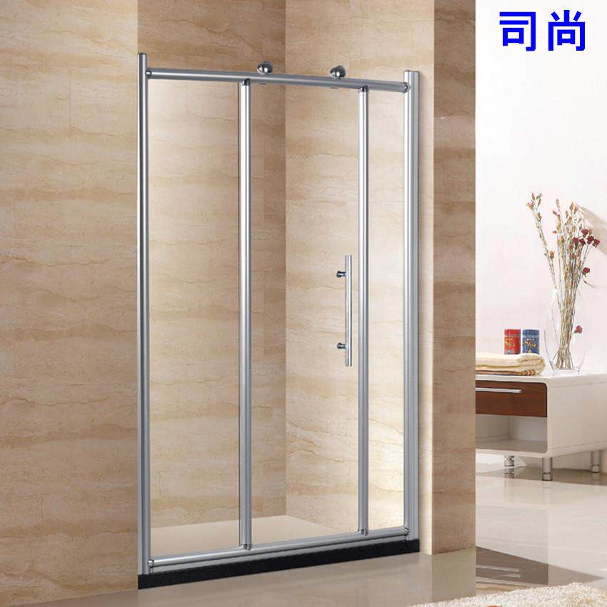 直销8mm钢化玻璃浴室淋浴门一字型隔断屏风可非标D26C