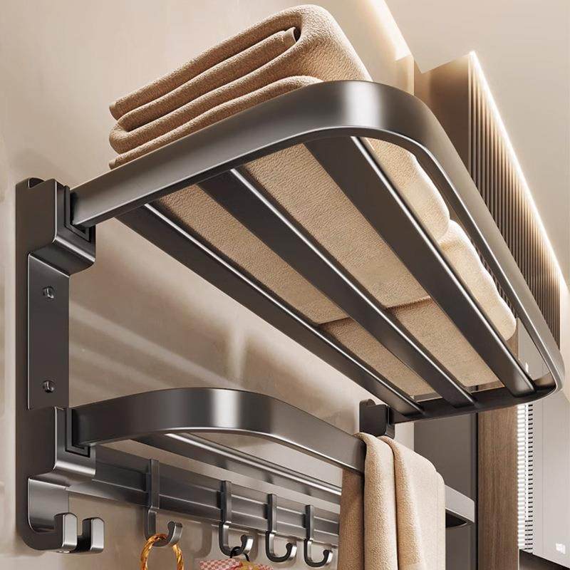 枪灰太空铝毛巾架免打孔浴室卫生间置物架壁挂厕所洗手间浴巾架子,农用物资,其他肥料,淘宝优惠券,粉丝福利购,淘宝优惠卷